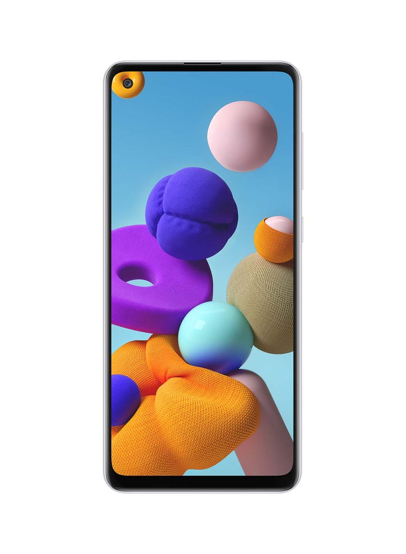 Samsung - Galaxy A21s Dual SIM White 4GB RAM 64GB 4G LTE - UAE Version - Image 1