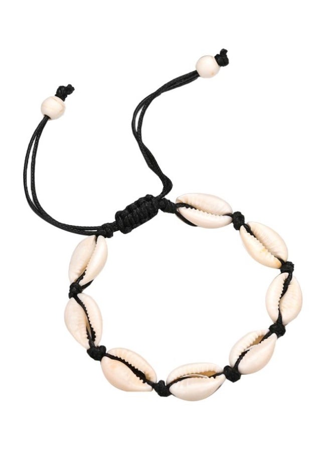 Beauenty Natural Seashell Hand Knit Bracelet - Image 1