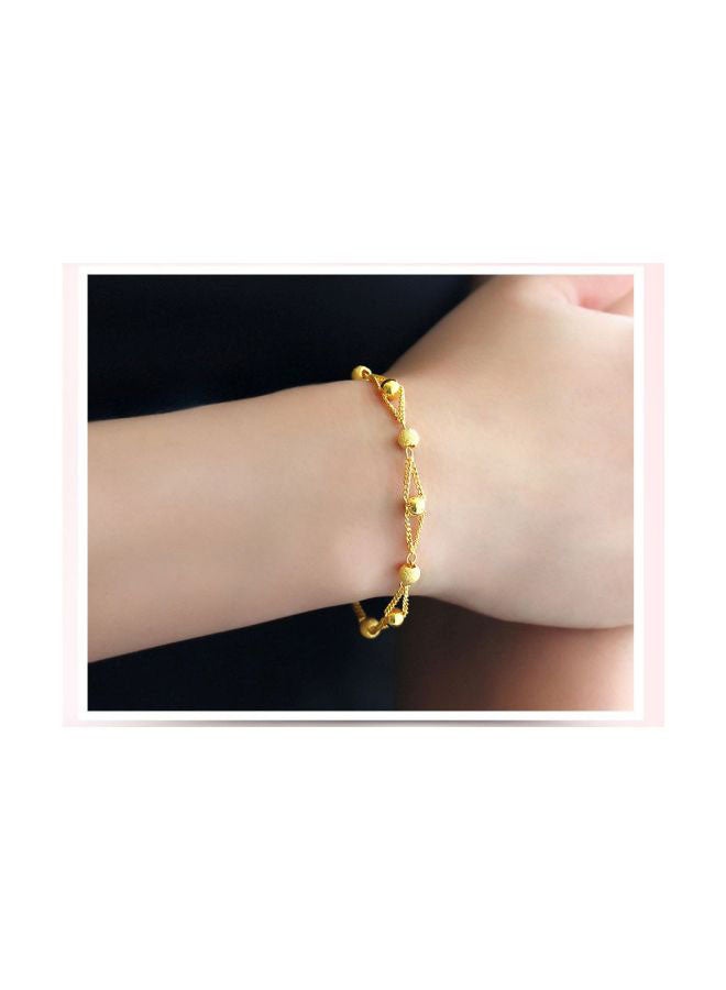 Beauenty 24 Karat Gold Plated Ball Beaded Bracelet  - Image 2