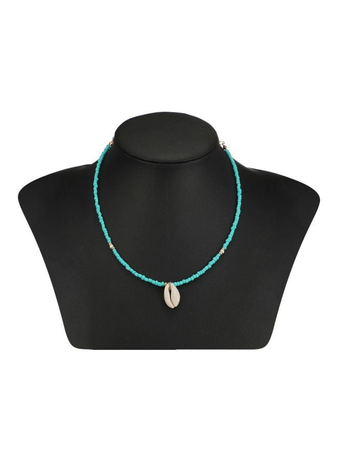 Beauenty Rhinestone Shell Choker Necklace - Image 1
