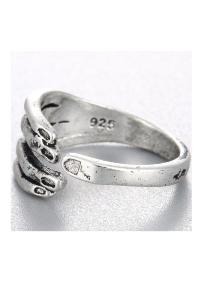 Beauenty 925 Sterling Silver And Zinc Alloy Skeleton Hand Shaped Ring  - Image 3