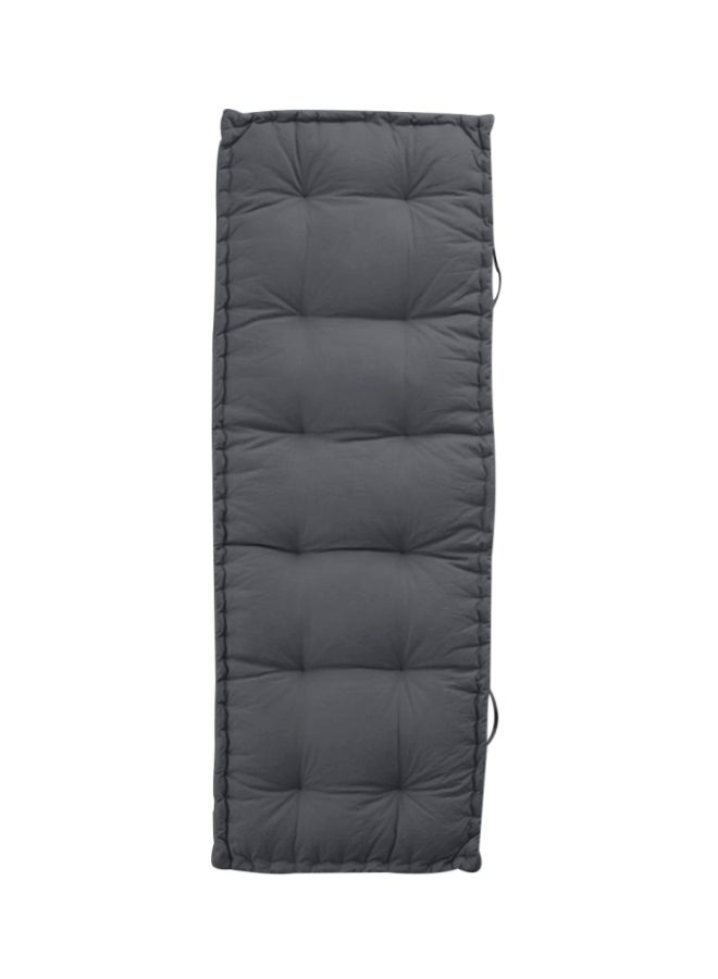 REGAL IN HOUSE Quilted Daybed Mattress Velvet Grey 72x24x4cm  - Image 1