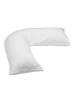 V-Shaped Pillow Microfiber White 90x50centimeter