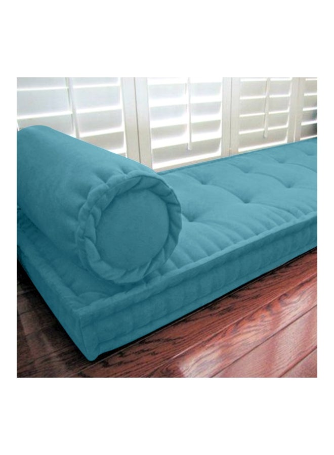 ريغال إن هاوس وسادة أرضية مبطنة velvet فيروزي 72x24x4سم  - Image 2