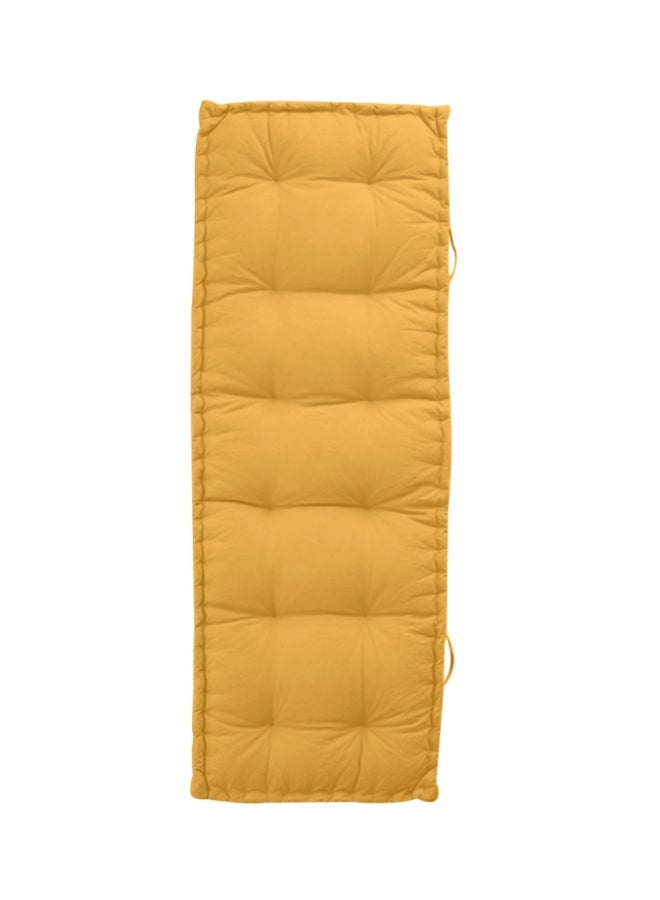 REGAL IN HOUSE Quilted Floor Cushion Velvet Camel 72x24x4centimeter  - Image 1