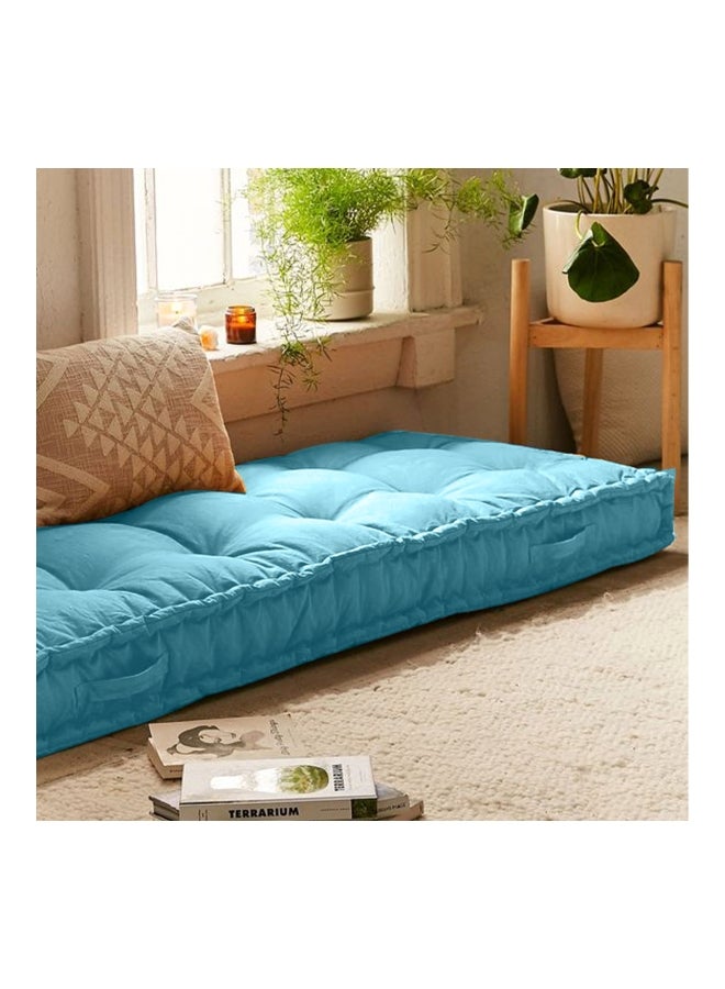 ريغال إن هاوس وسادة أرضية مبطنة velvet فيروزي 72x24x4سم  - Image 3