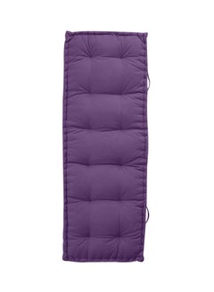 REGAL IN HOUSE Quilted Floor Cushion velvet Purple 72x24x4cm  - Image 1