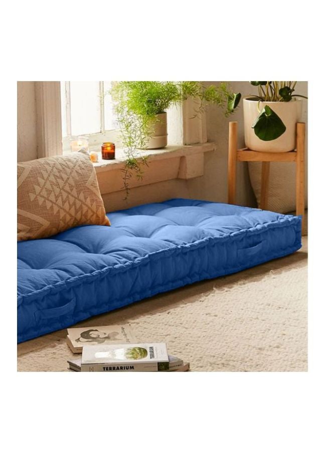 ريغال إن هاوس - وسادة أرضية مبطنة velvet أزرق داكن 72x24x4سم - Image 1