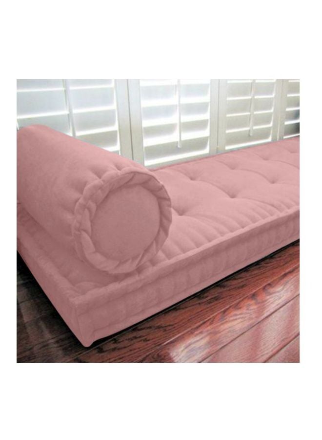 Quilted Floor Cushion velvet Light Pink 72x24cm - v1589785105/N37812507A_2