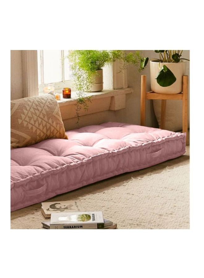 Quilted Floor Cushion velvet Light Pink 72x24cm - v1589785105/N37812507A_3