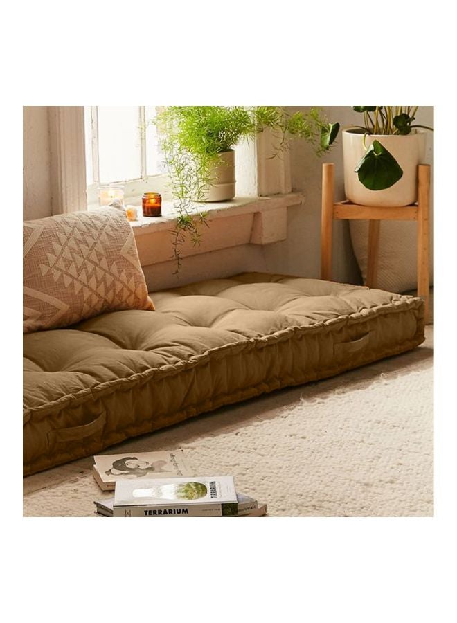 ريغال إن هاوس وسادة أرضية مبطنة velvet بني 72x24سم  - Image 3