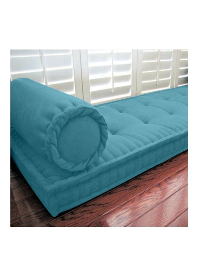 ريغال إن هاوس وسادة أرضية مبطنة velvet فيروزي 72x24سم - Image 2