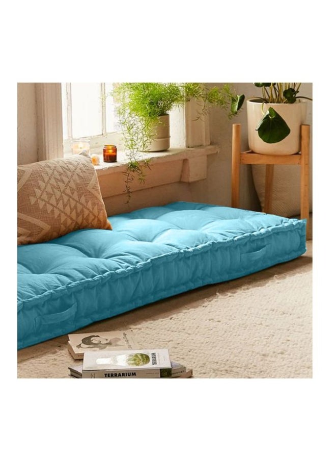 ريغال إن هاوس وسادة أرضية مبطنة velvet فيروزي 72x24سم - Image 3