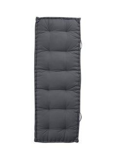 REGAL IN HOUSE Quilted Floor Cushion Velvet Grey 72x24centimeter  - Image 1
