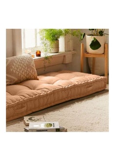 ريغال إن هاوس وسادة أرضية مبطنة velvet برتقالي 72x24سم  - Image 3