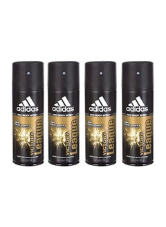 Adidas Pack Of 4 Victory League Deo Body Spray Deodorant 600ml 