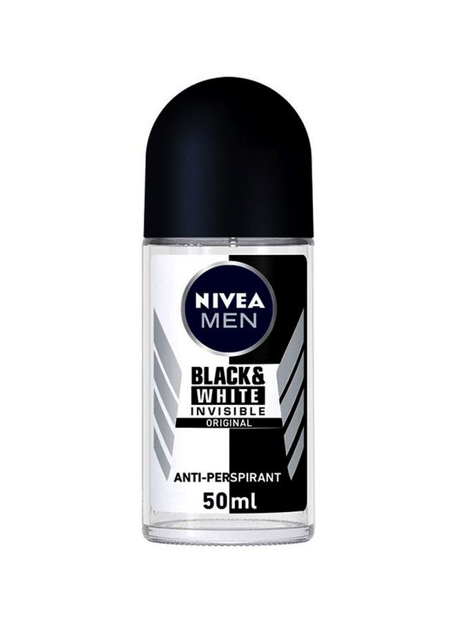 نيفيا مزيل عرق أصلي ببلية دوارة بلاك آند وايت إنفيزيبل 50ملليلتر