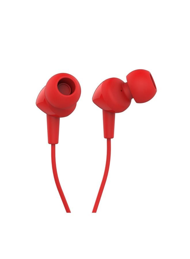 JBL Wired In-Ear Headphones Red - Image 3