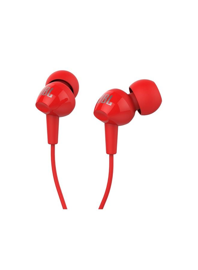JBL Wired In-Ear Headphones Red - Image 2