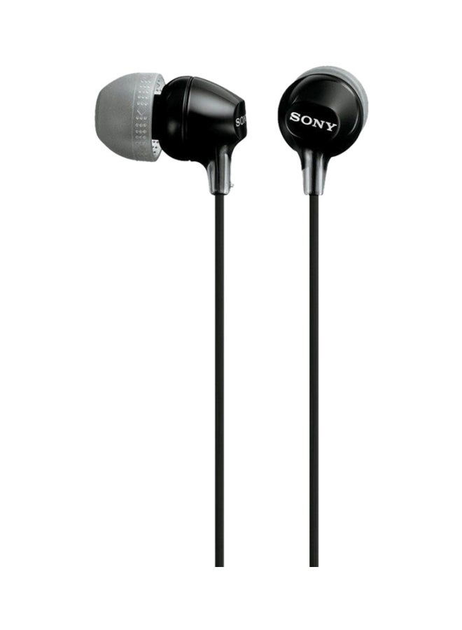 سوني سماعة أذن داخلية سلكية مُزوّدة بميكروفون طراز Mdr-ex15ap أسود - Image 3