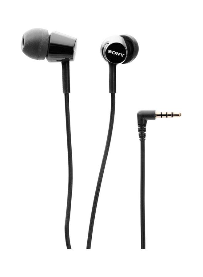 سوني سماعة أذن داخلية سلكية مُزوّدة بميكروفون طراز Mdr-ex15ap أسود - Image 2