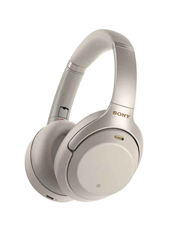 Sony Wireless Noise-Canceling Over-Ear Headphones Silver - Image 1