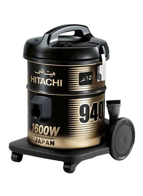 مكنسة كهربائية بحاوية بقدرة 1600 وات 15 L 1600 W CV-940Y SS220 BK أسود