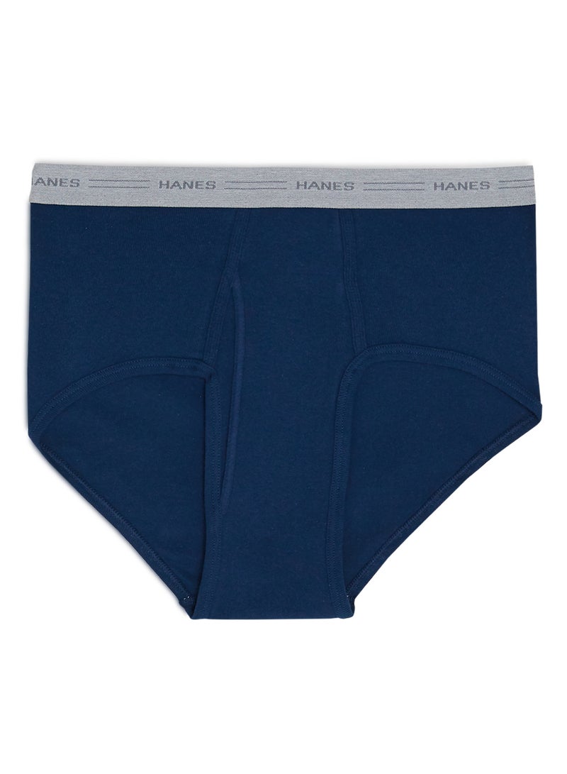 Hanes - 3-Piece Tagless Cotton Briefs Assorted Color/Print - Image 1