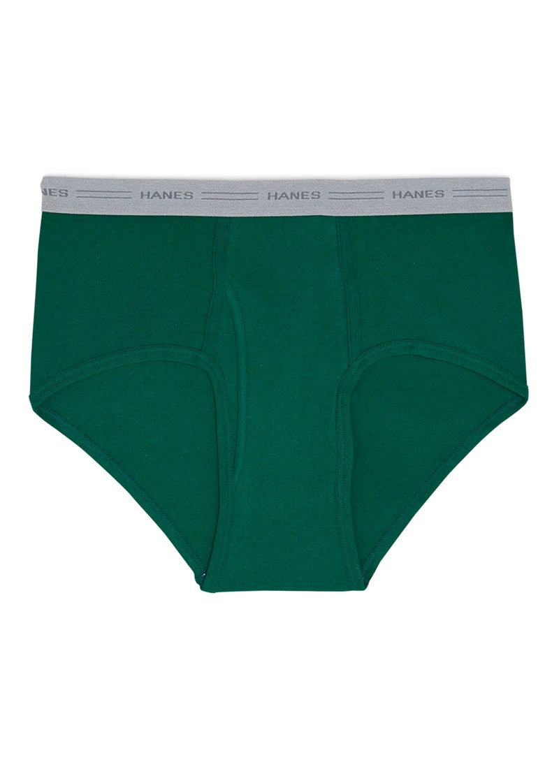 Hanes - 3-Piece Tagless Cotton Briefs Assorted Color/Print - Image 1