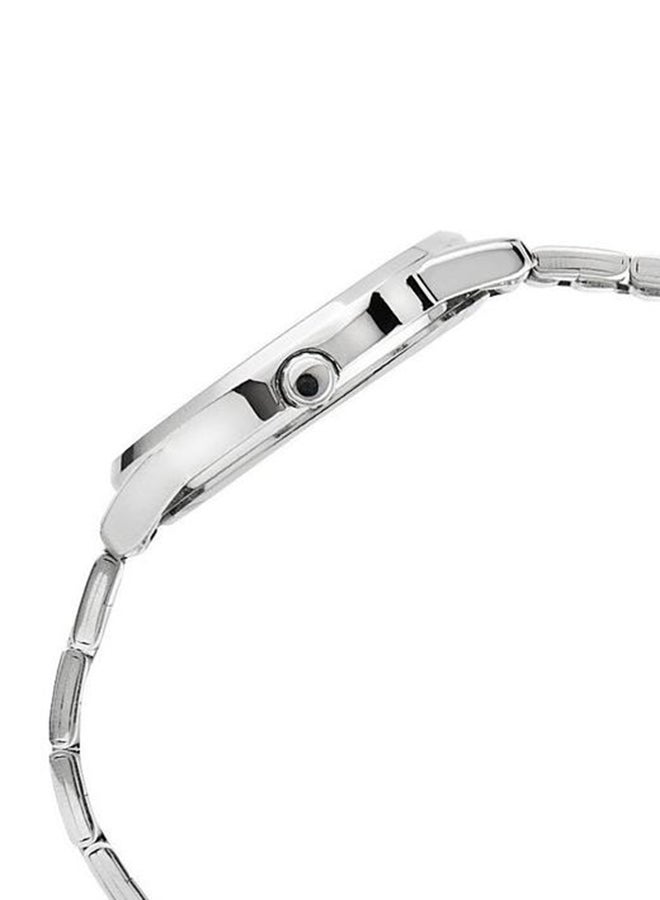 كاسيو ساعة يد بعقارب وسوار من الإستانلس ستيل طراز LTP-1303D-7AVDF - 30 مم - فضي للنساء - Image 3