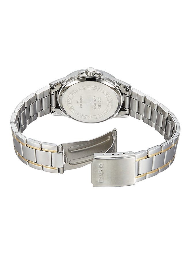 CASIO Men's Enticer Quartz Analog Watch MTP-1381G-9AVDF - 47 mm - Silver/Gold  - Image 4