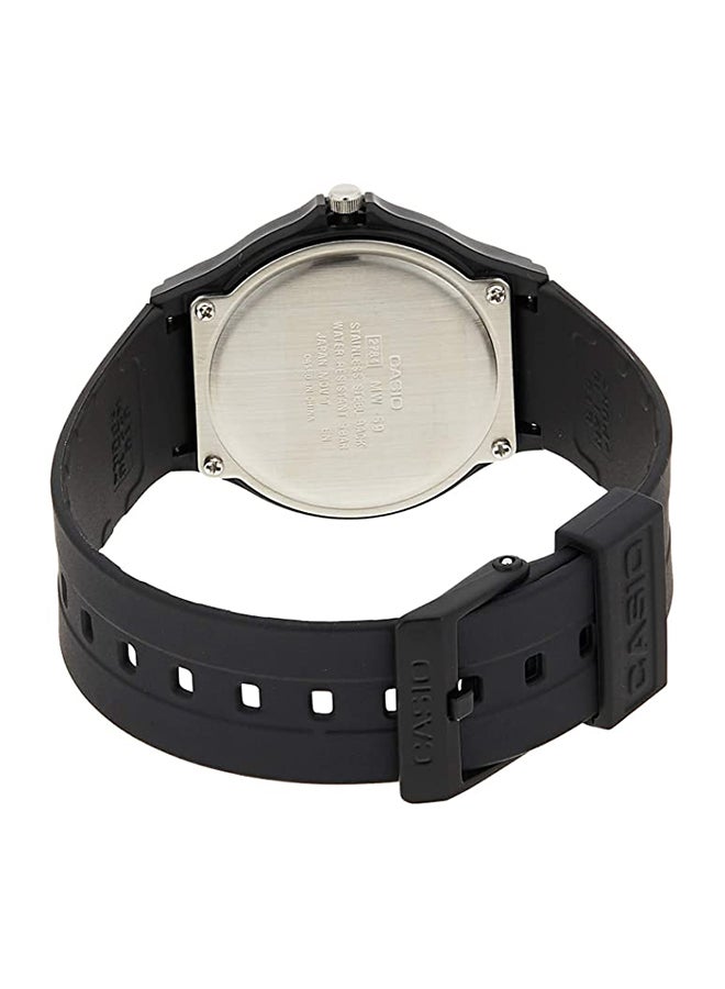 CASIO Men's Resin Analog Quartz Watch MW-59-1EVDF - 36 mm - Black - Image 4