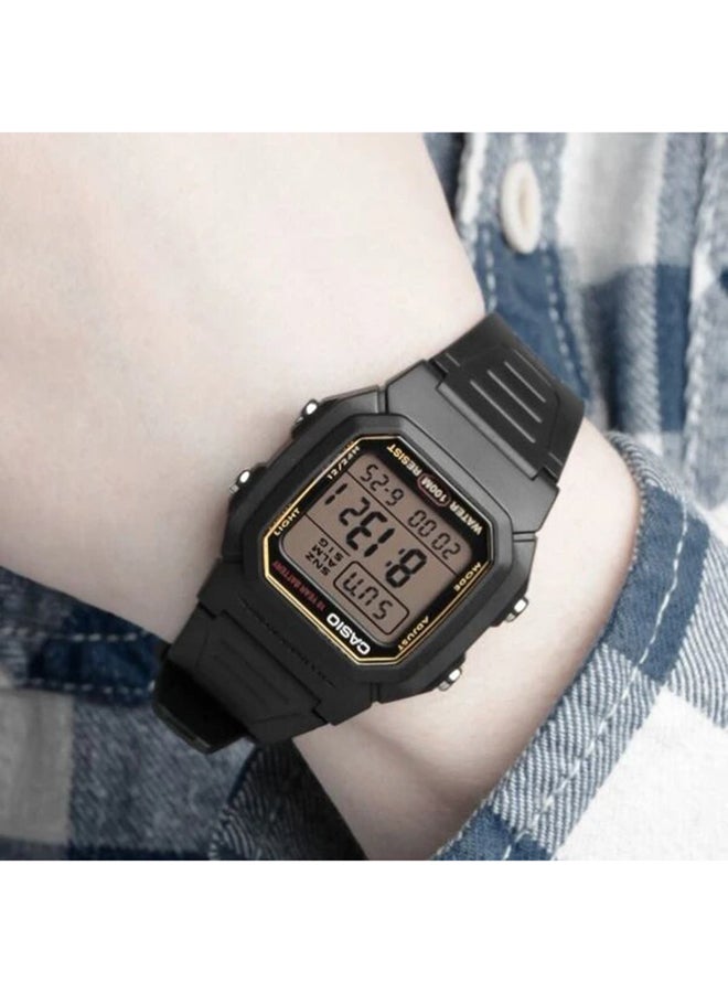CASIO - Boys' Classic Digital Quartz Watch W-800HG-9AVDF - 42 mm - Black - Image 1