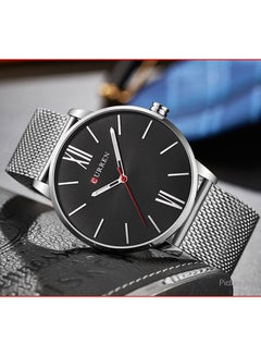 Men's Water Resistant Analog Watch 8238H - 43 mm - Silver - v1589789079/N13107978A_4