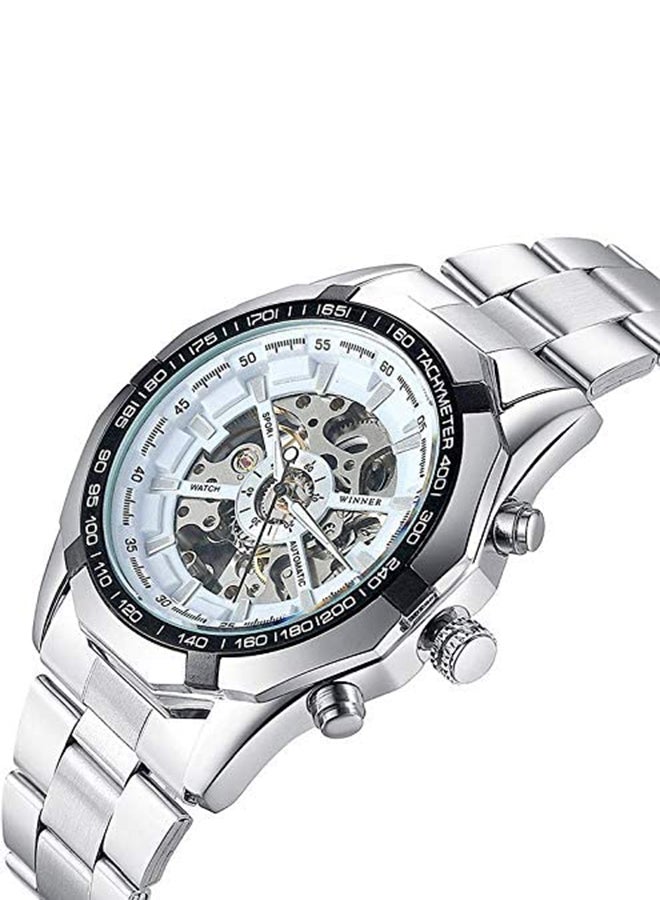 Winner Men's Stainless Steel Analog Watch TM340 - Image 4