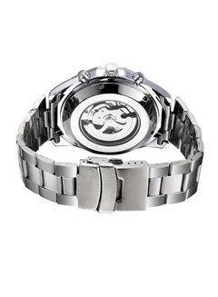 Winner Men's Stainless Steel Analog Watch C1 - 45 mm - Silver  - Image 2