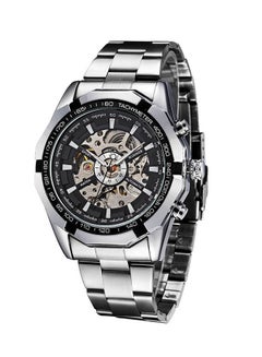 Winner Men's Stainless Steel Analog Watch C1 - 45 mm - Silver  - Image 1
