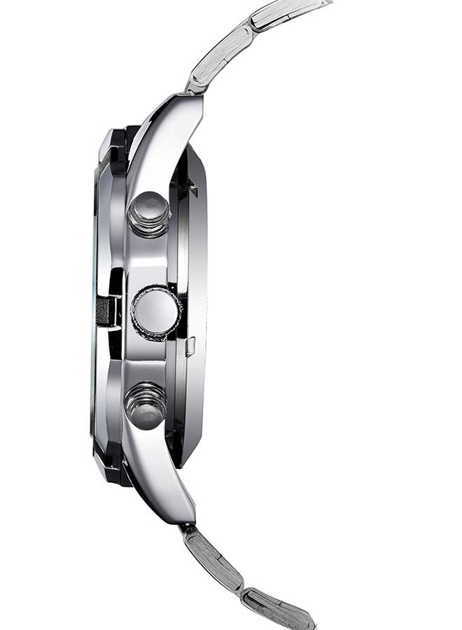 Winner Men's Stainless Steel Analog Watch C1 - 45 mm - Silver  - Image 3
