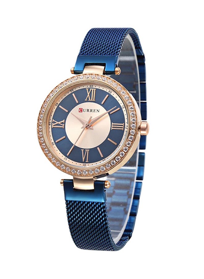 CURREN Women's Water Resistant Analog Wrist Watch 9011 - 30 mm -Blue  - Image 2