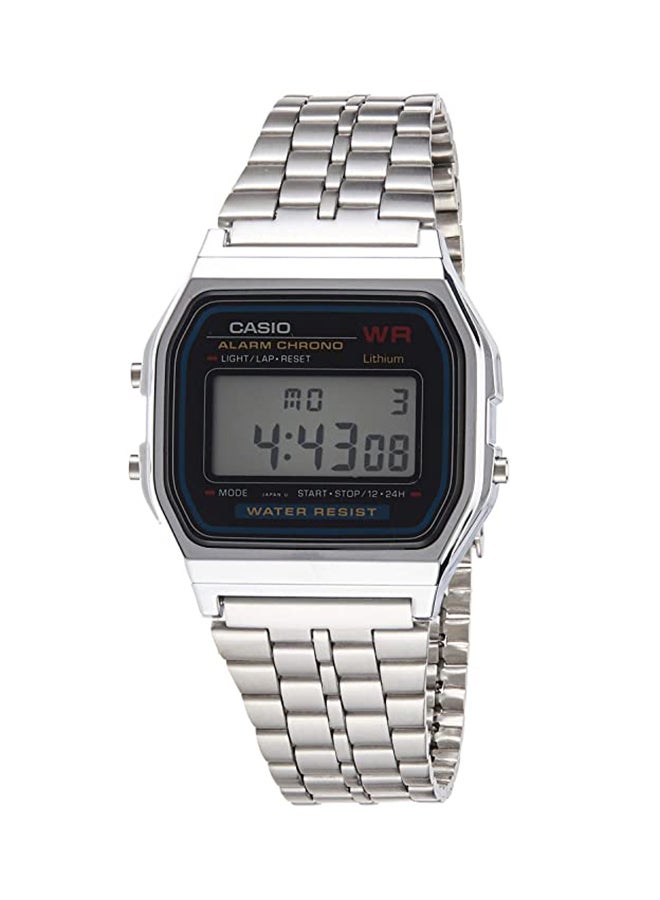 CASIO Unisex Stainless Steel Digital Watch A159W-N1DF - 33.2 mm - Image 1