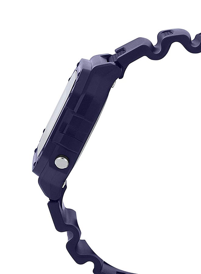 كاسيو ساعة رقمية الوميناتور من البلاستيك طراز W-218H-2AVEF - قياس 43 مم - لون كحلي للرجال - Image 4