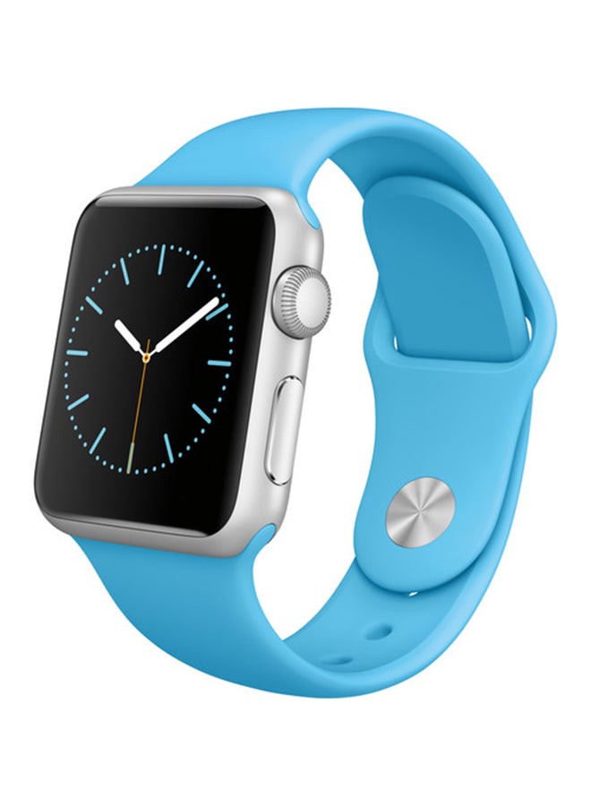 Silicone Wrist Band For Apple Watch Sky Blue
