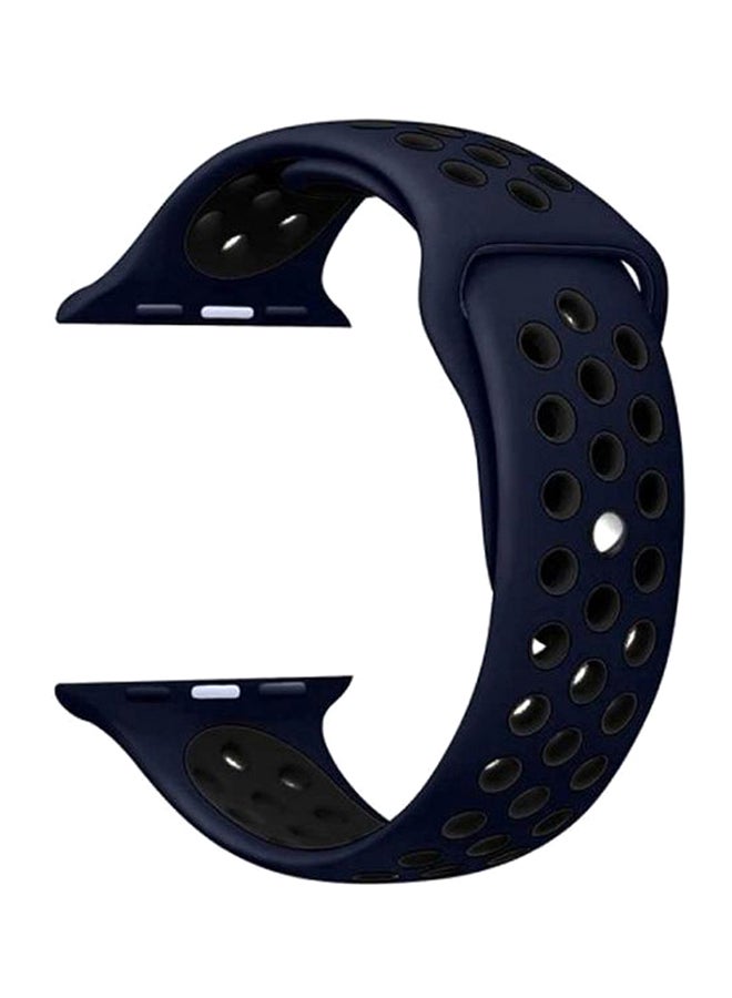 porodo - Wrist Band For Apple Watch Nike + Dark Blue/Black - Image 1
