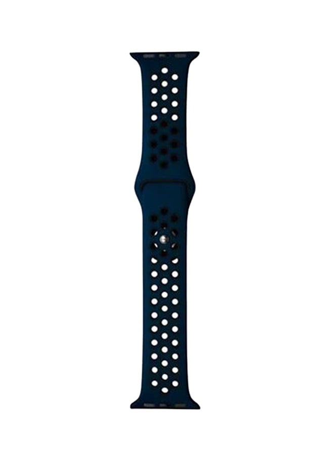 porodo - Wrist Band For Apple Watch Nike + Dark Blue/Black - Image 1