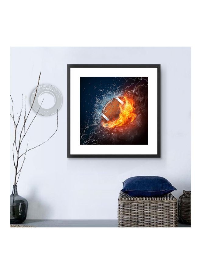5D Round Full Drill Diamond Painting Blue/Brown/Yellow 11.81inch - Image 3