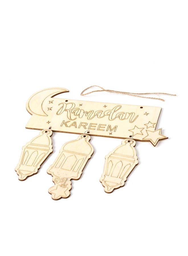Ramadan Crescent Ornament Beige 25.4x12.7x0.7cm  - Image 2