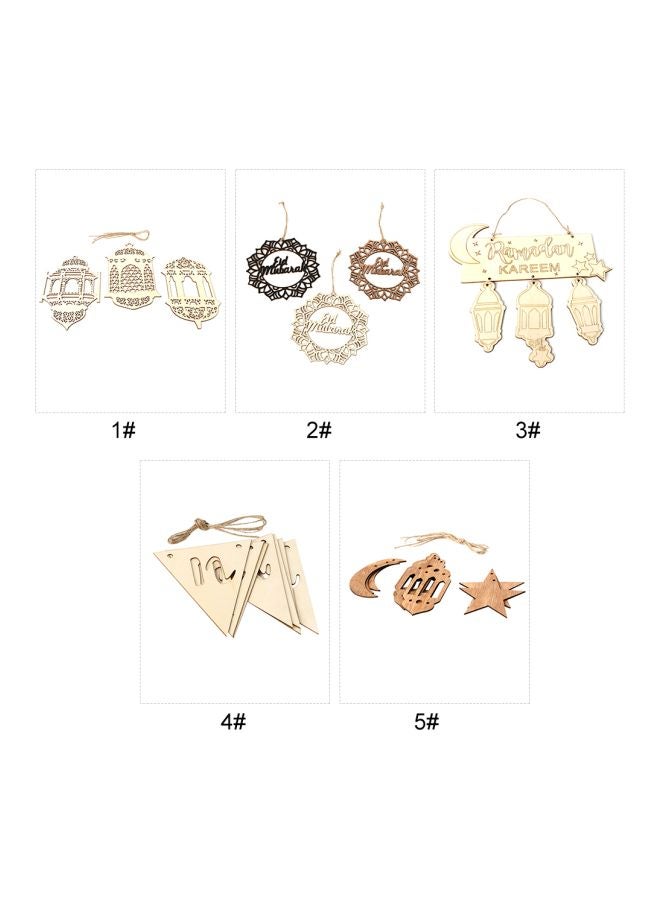 Ramadan Crescent Ornament Beige 25.4x12.7x0.7cm  - Image 4