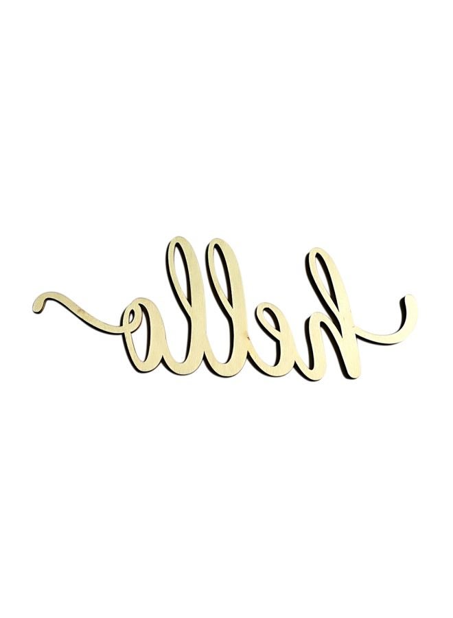 Generic - Wooden Letters Alphabet Word Wall Decor Gold 32.0x14.5x0.9centimeter - Image 1