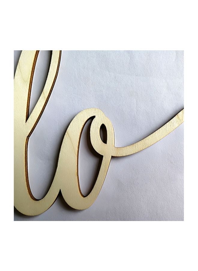 Generic - Wooden Letters Alphabet Word Wall Decor Gold 32.0x14.5x0.9centimeter - Image 1