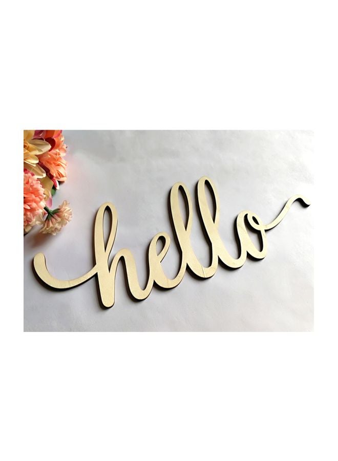 Generic - Wooden Letters Alphabet Word Wall Decor Gold 32.0x14.5x0.9centimeter - Image 1